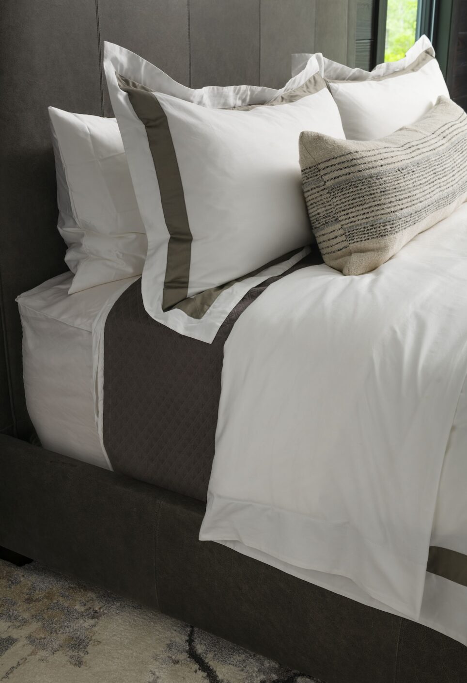 Bedroom Bedding Detail Cummings Custom Interiors
