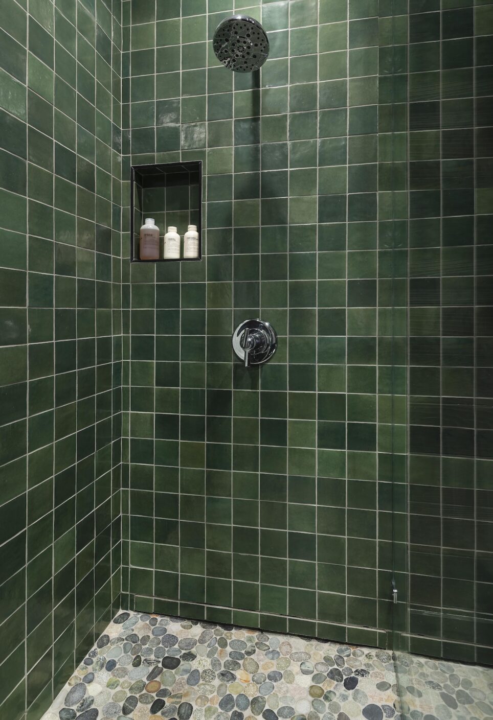 Green Tile Shower Design Larue Tx