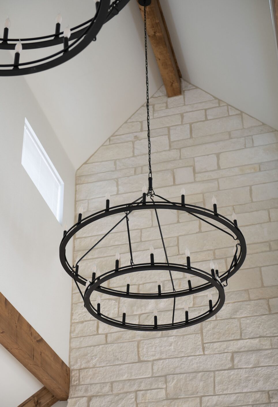 Living Room Chandelier Cummings Custom Interiors