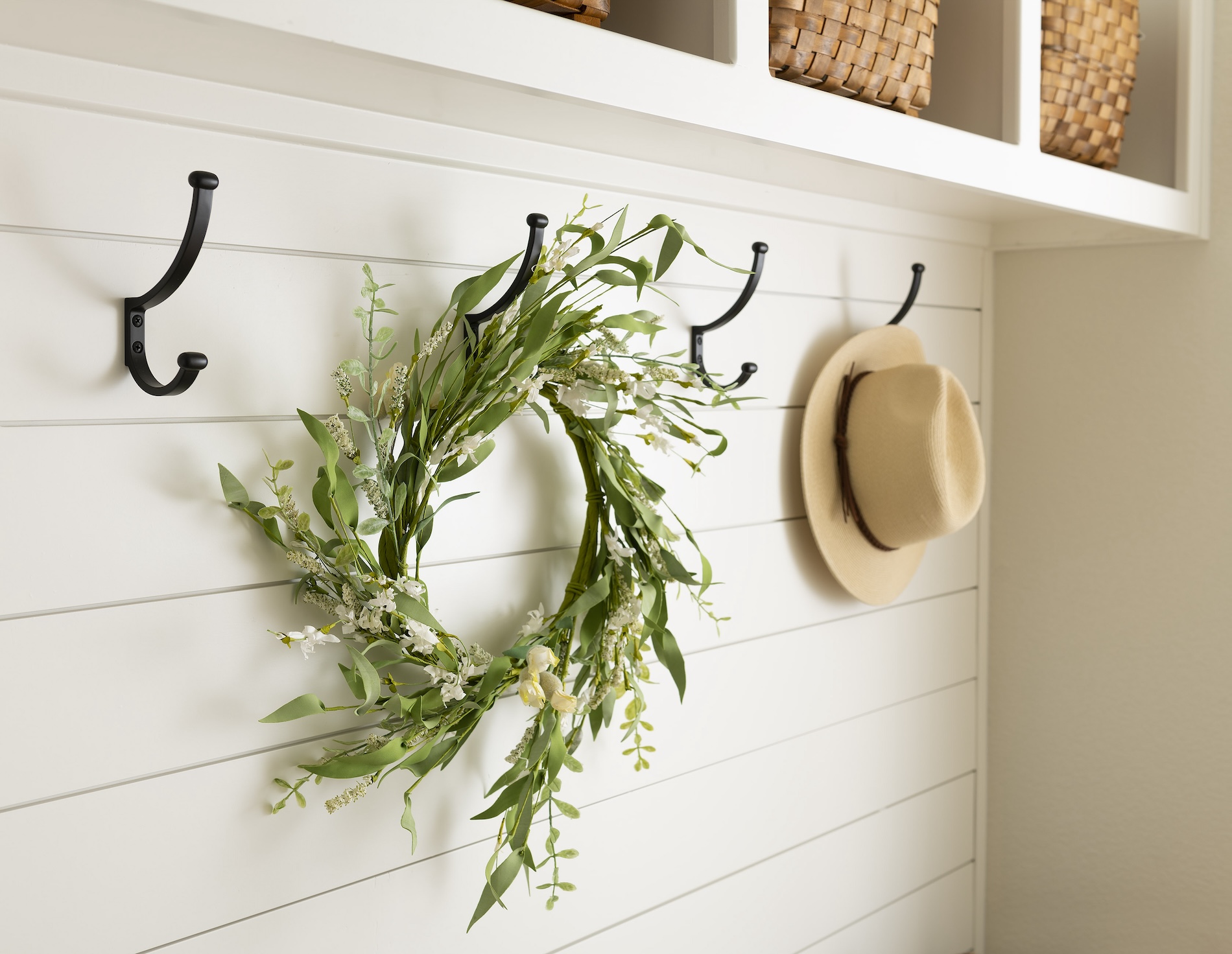 Shiplap Wall In Coat Tree Cummings Custom Interiors