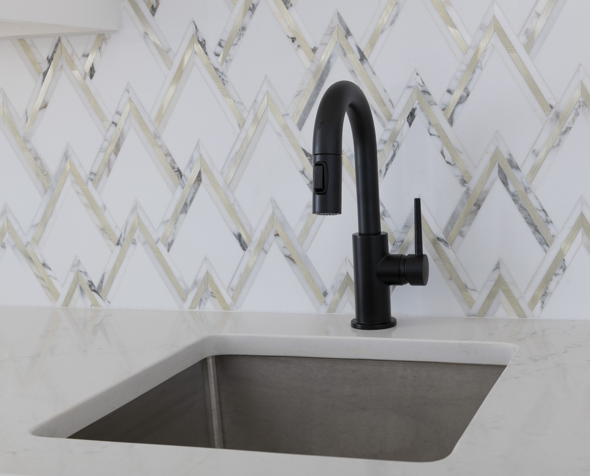 Sink Detail With Tile Backsplash Malakoff Tx