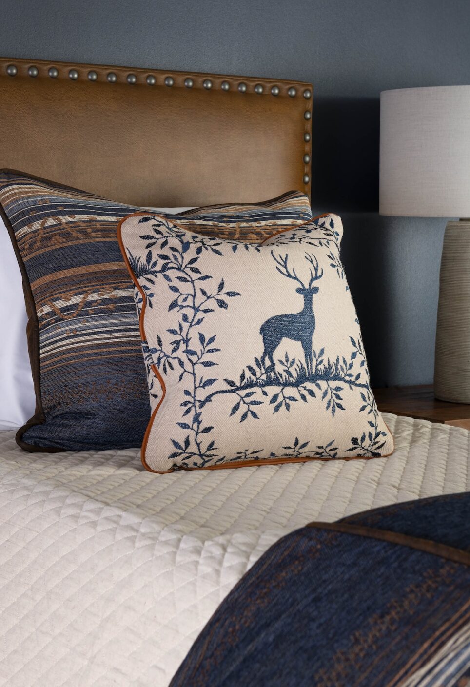 Decorative Deer Pillow Hunting Lodge Design
