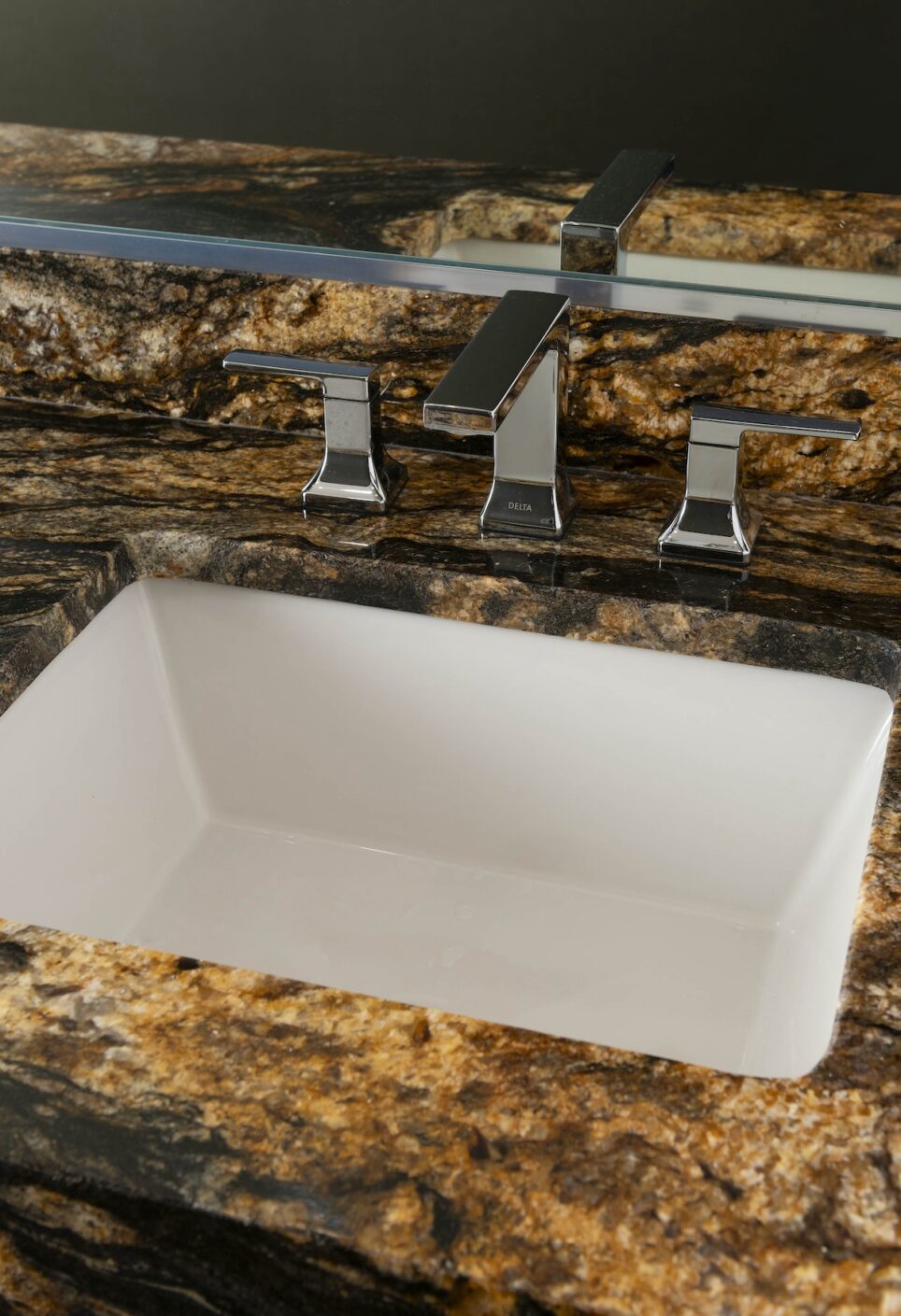 Primary Bathroom Sink Detail Cummings Custom Interiors